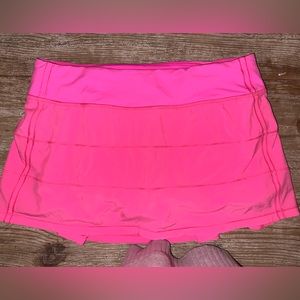 Lululemon Hot Pink Pace Rival Skirt Size 8